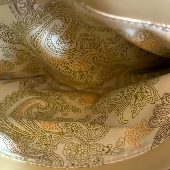 NWOT Etienne Aigner Brown Leather and Wicker Two Side Pockets Zippered Handbag - Picture 12 of 13